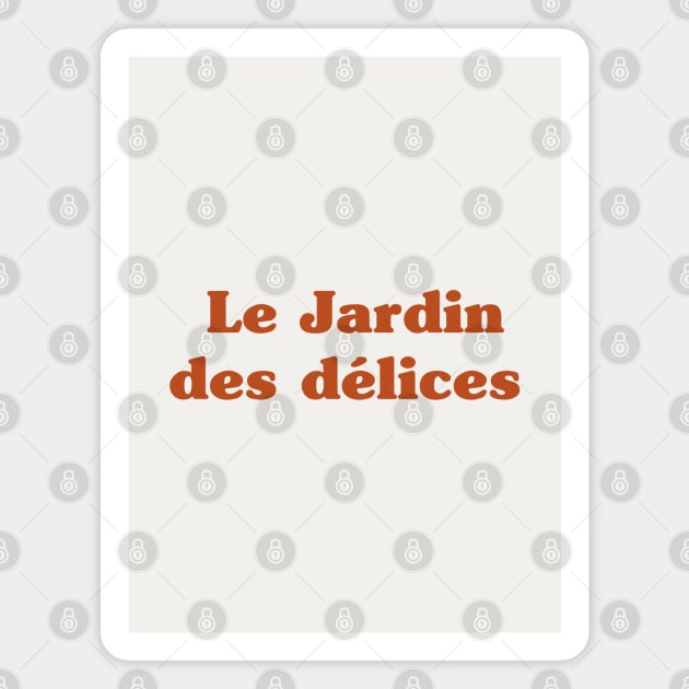 Le Jardin des délices - The Garden of Earthly Delights Magnet by Belcordi